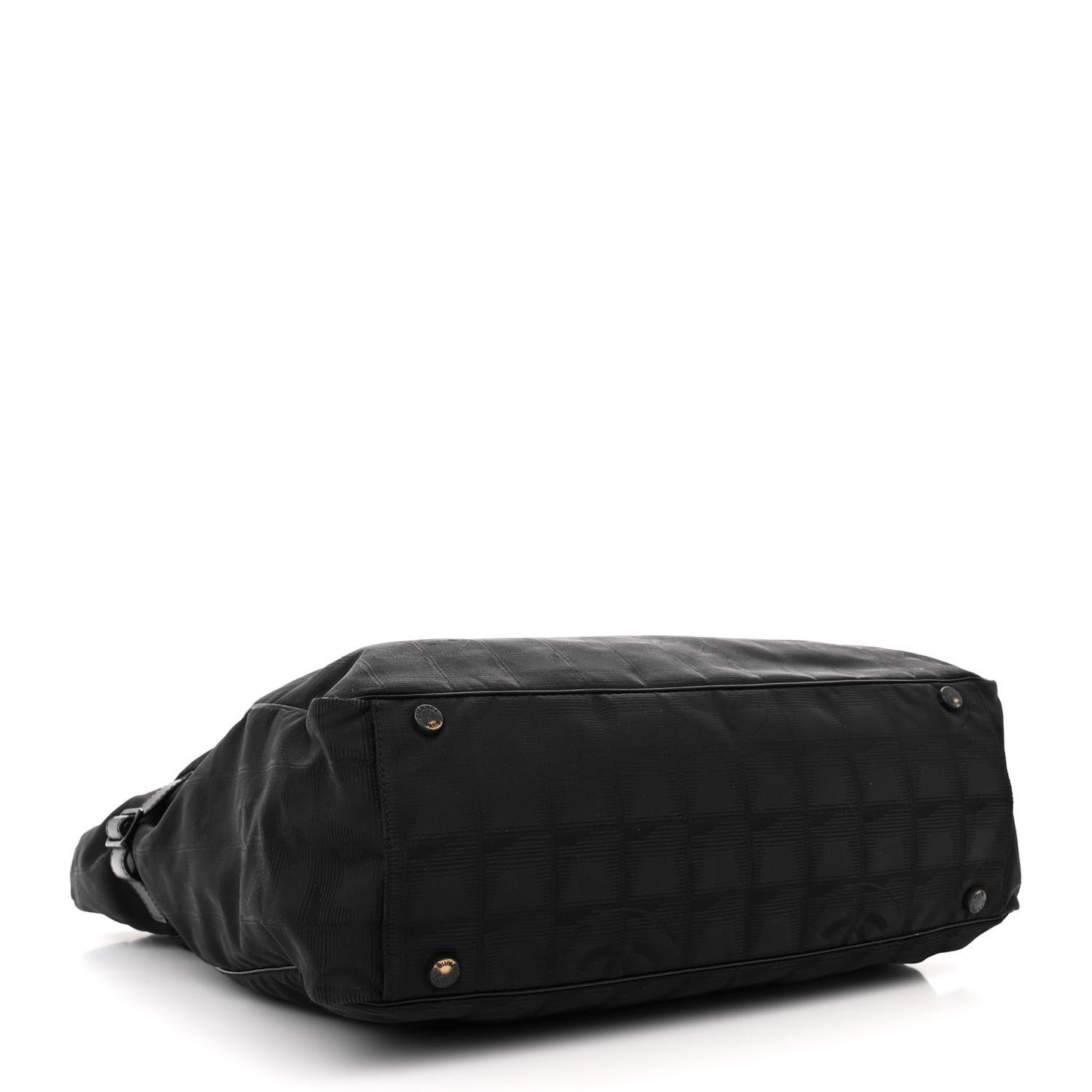 Nylon Medium Travel Tote Black