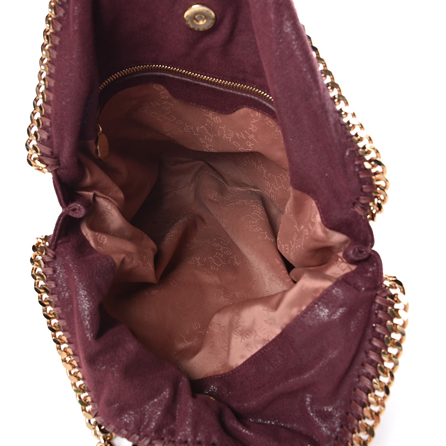Stella McCartney Shaggy Deer Falabella Fold Over Tote Burgundy 5 of 14