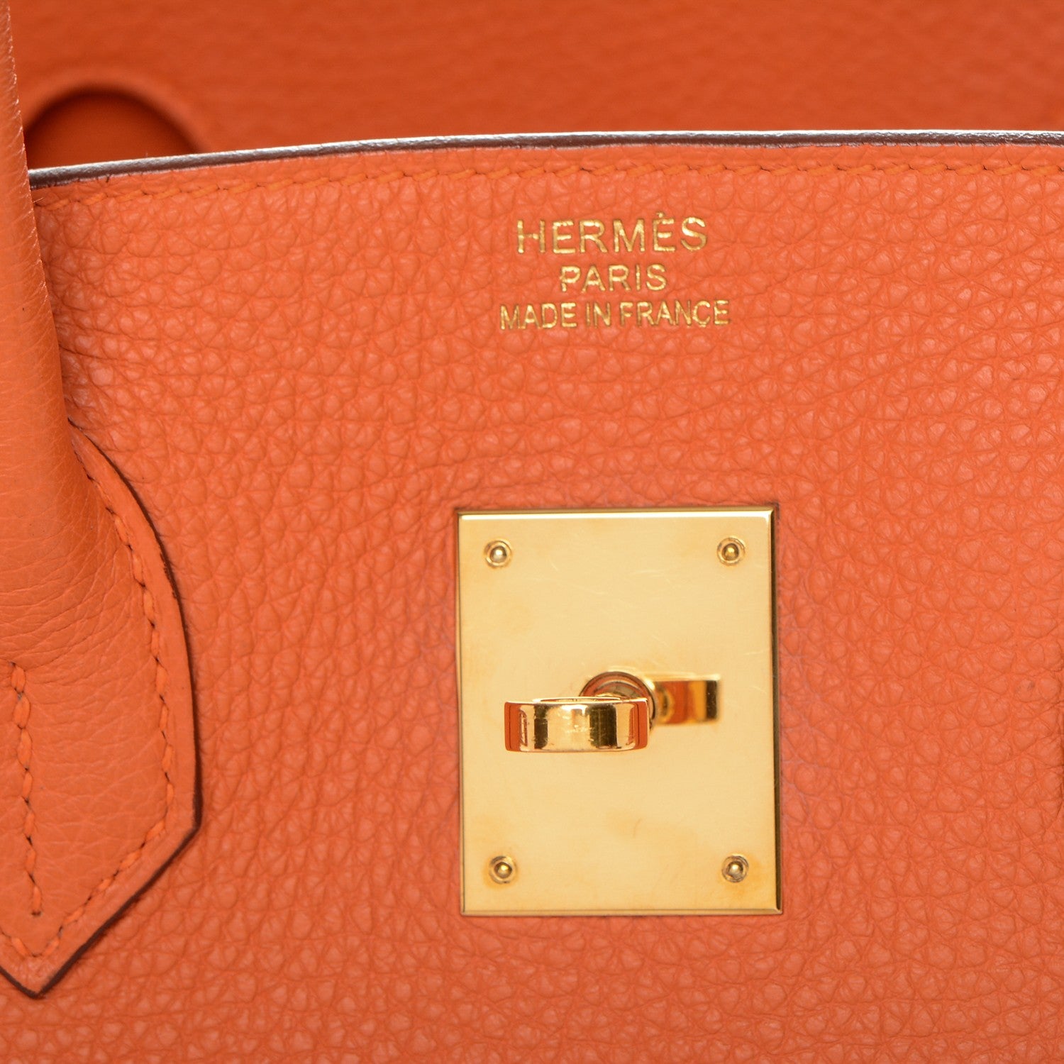 Hermes Togo Birkin 35 Orange 9 of 31