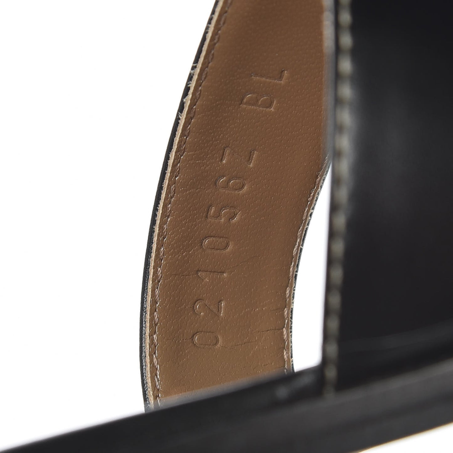 Box Calfskin Oran Sandals 35 Black