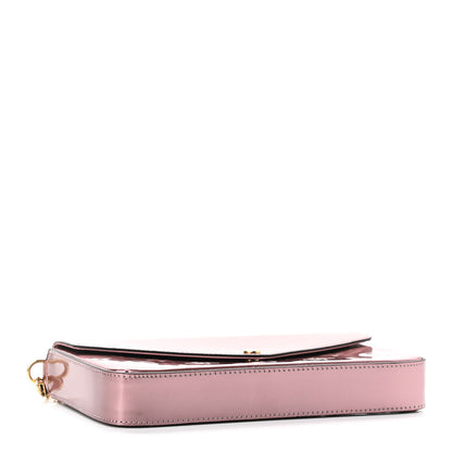Louis Vuitton Vernis Pochette Felicie Chain Wallet Metallic Pale Pink 4 of 10