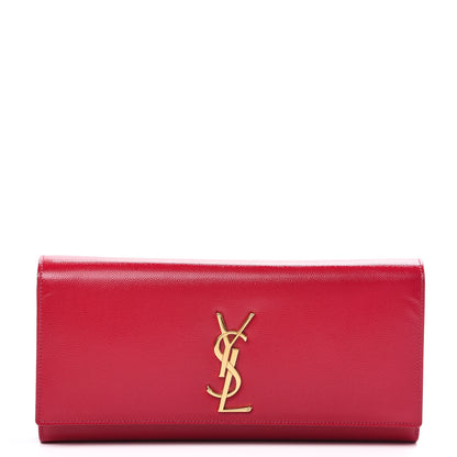 Saint Laurent Grain De Poudre Classic Monogram Cassandre Clutch Lipstick Fuchsia 1 of 10