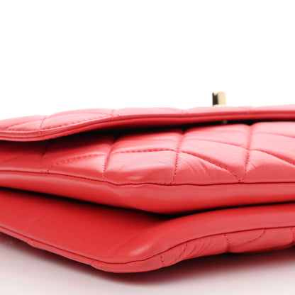 Chanel Lambskin Quilted Medium Trendy CC Flap Red 8 of 10