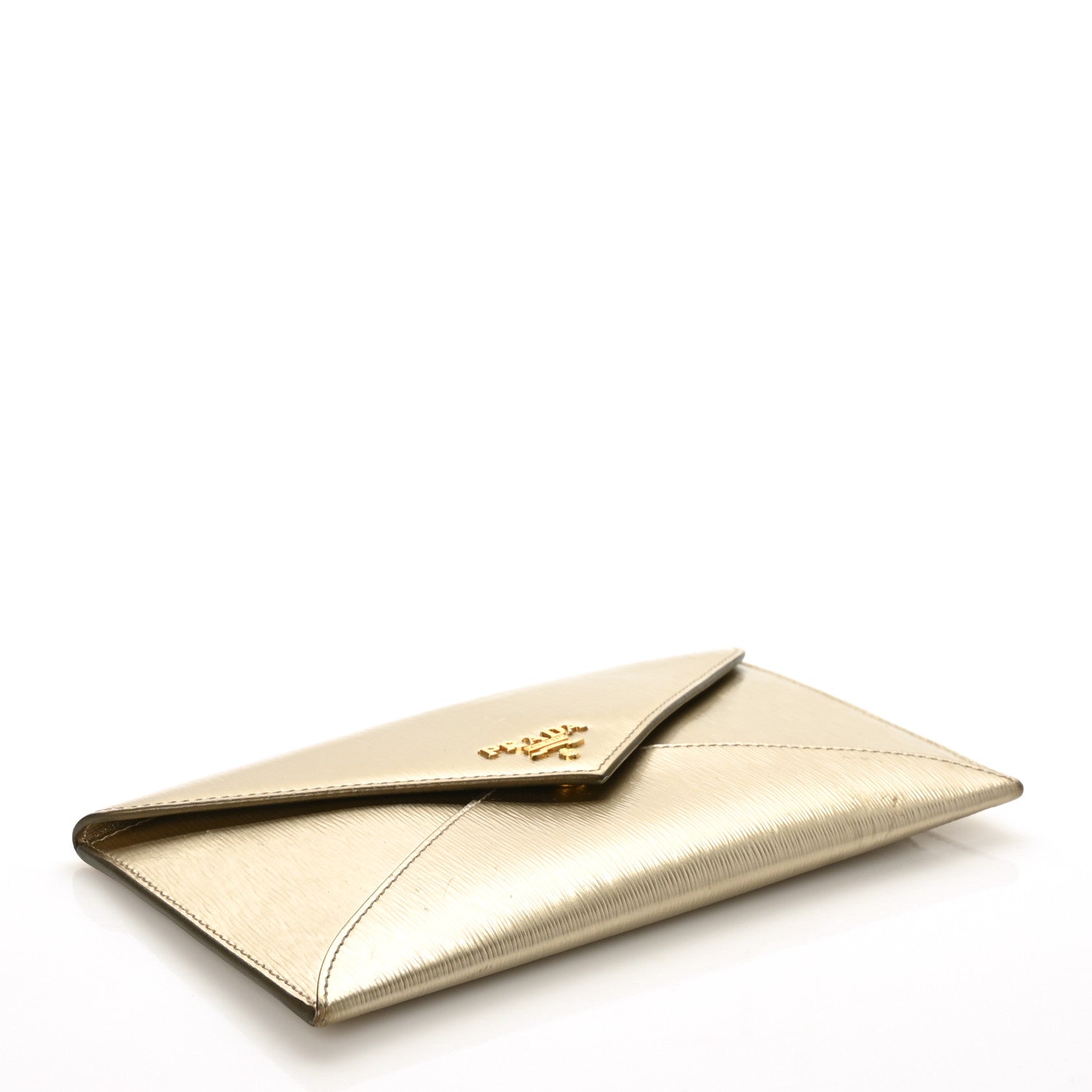 Prada Vitello Move Envelope Wallet Platino 4 of 8