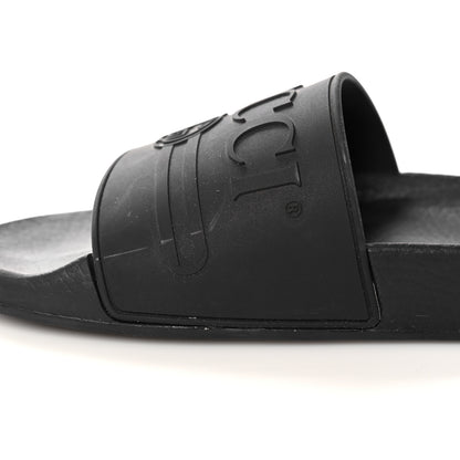 Gucci Rubber Womens Logo Slide Sandals 38 Black 8 of 12