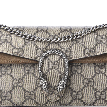 Gucci GG Supreme Monogram Super Mini Dionysus Shoulder Bag Taupe 11 of 12