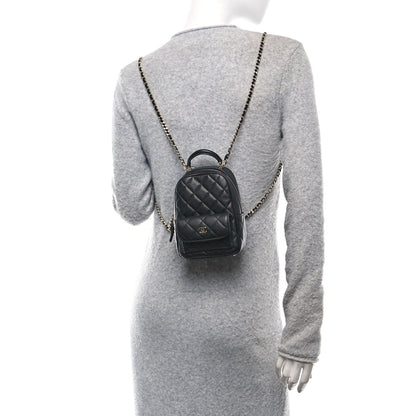 Chanel Caviar Quilted CC Mini Classic Backpack Black 2 of 10