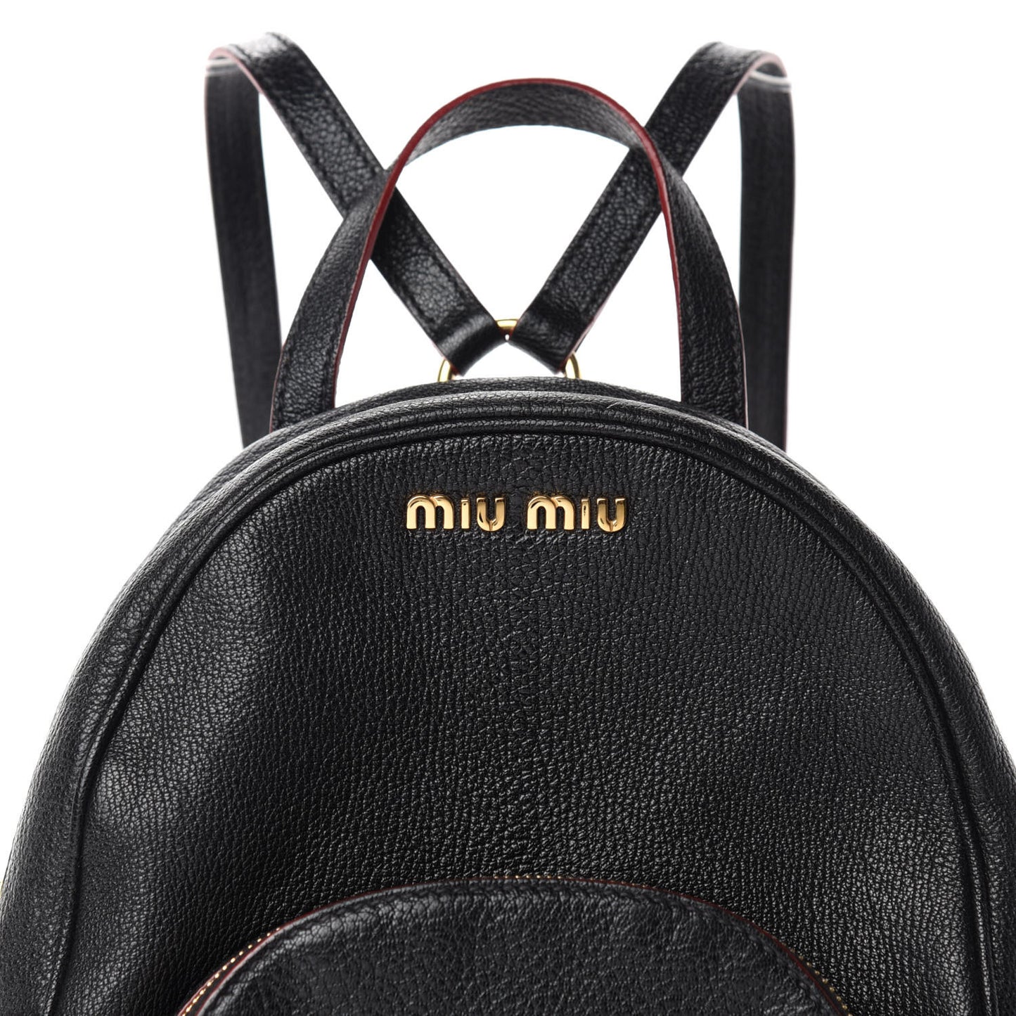 Goatskin Madras Backpack Black