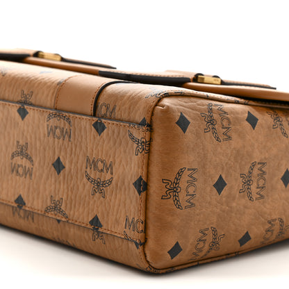MCM Visetos Medium Aren Messenger Bag Cognac 10 of 10