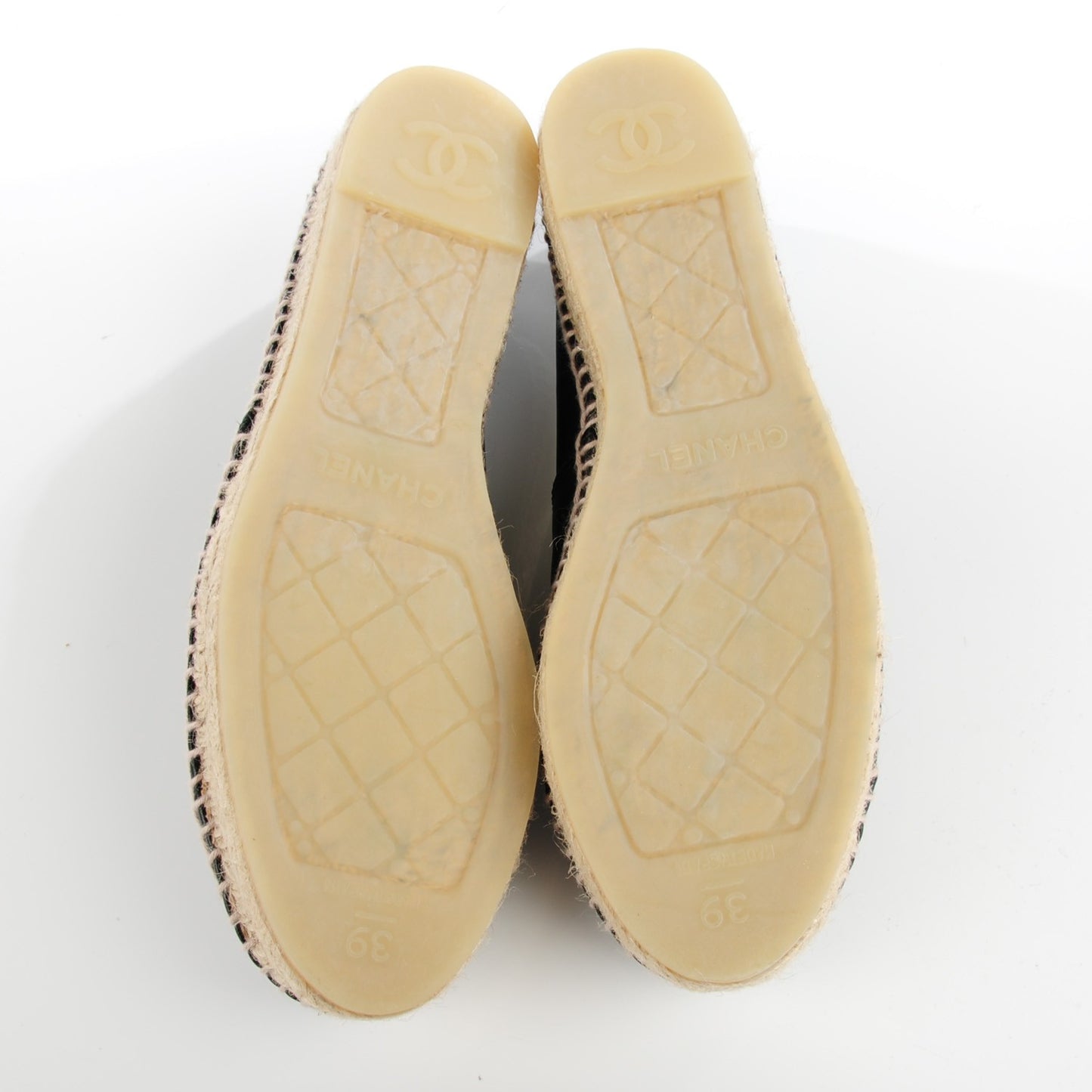 Lambskin CC Espadrilles 39 Black