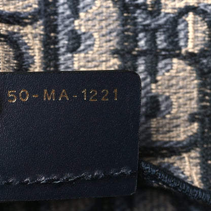 Christian Dior Oblique Slim Saddle Pouch Blue 8 of 9