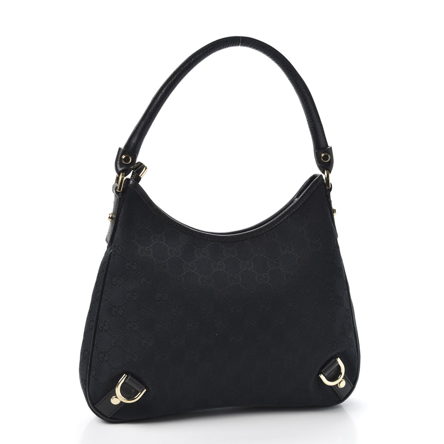 Gucci Monogram Medium Abbey D Ring Hobo Black 2 of 10