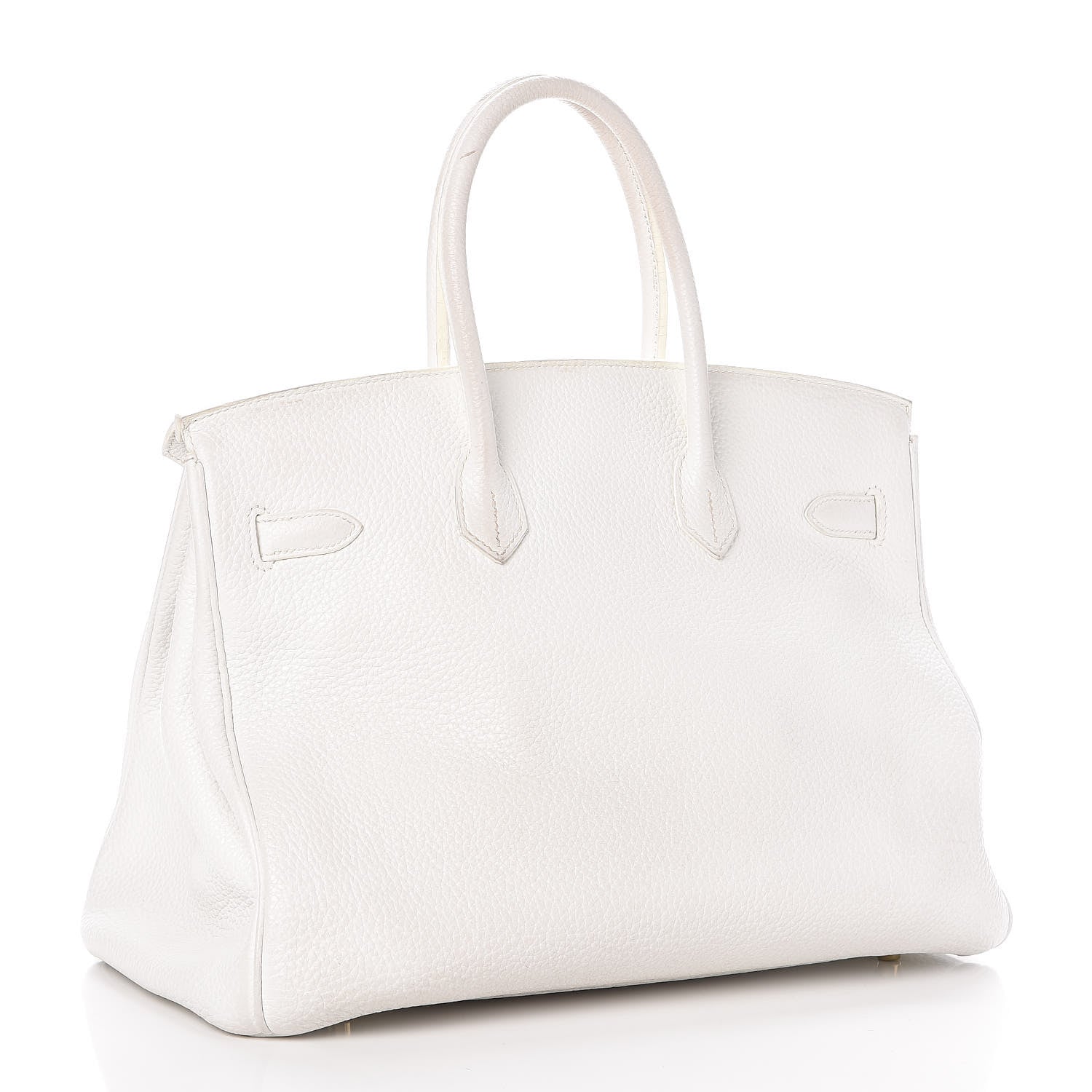 Hermes Taurillon Clemence Birkin 35 White 3 of 17