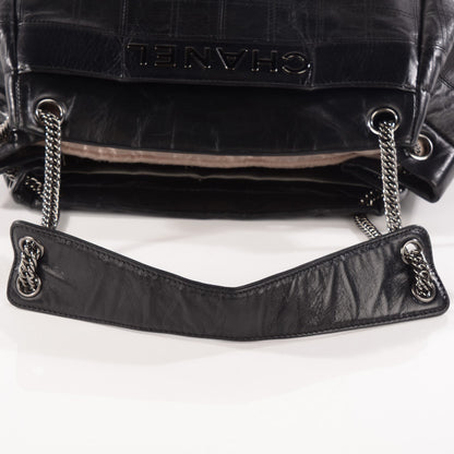 Chanel Lambskin Square Stitched Lax Accordion Shoulder Bag Black 8 of 8