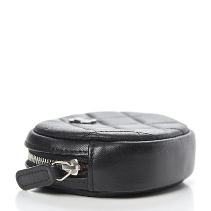 Chanel Lambskin Quilted Zip Around Classic Coin Purse Black 4 of 7
