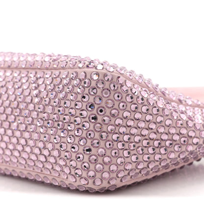 Prada Satin Crystal Mini Re-Edition 2000 Bag Alabastro 10 of 11