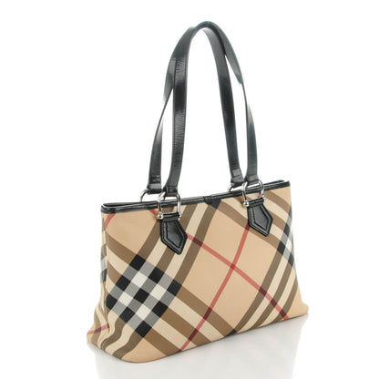 Burberry Supernova Check Regent Tote Black 3 of 10