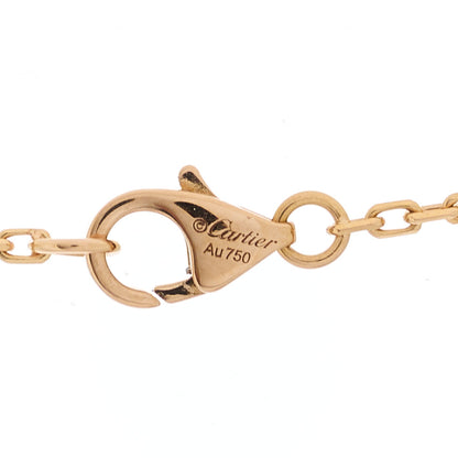 Cartier 18K Pink Gold Diamond Interlocking LOVE Paved Necklace 5 of 6