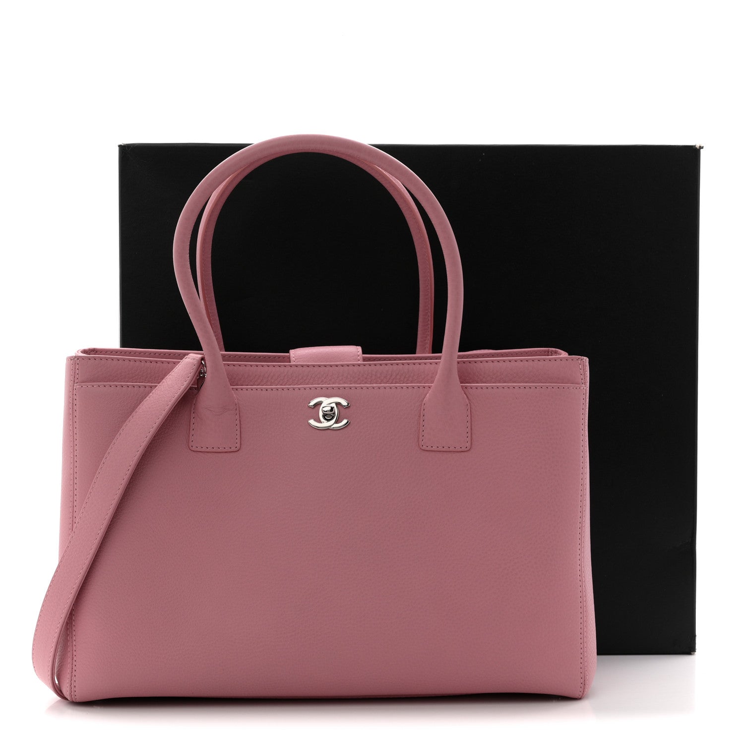 Chanel Calfskin Cerf Executive Shopper Pink 13 of 13