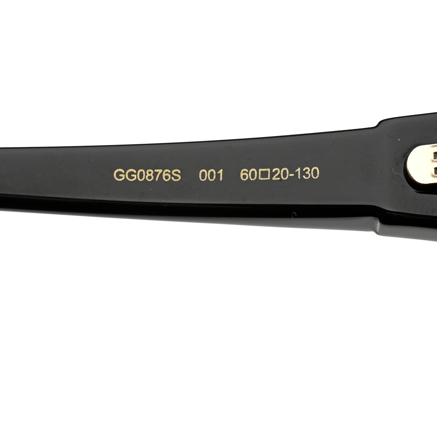 Acetate Square Frame Sunglasses GG0876S Black