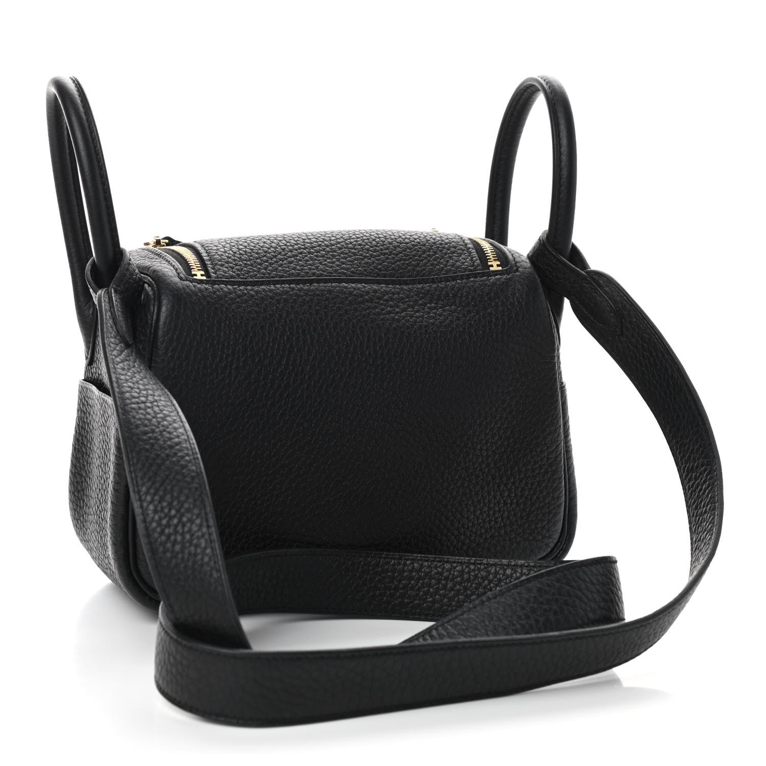 Hermes Taurillon Clemence Mini Lindy 20 Black 3 of 9
