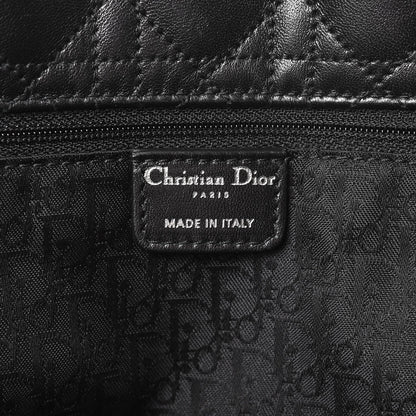Christian Dior Lambskin Cannage Large Soft Lady Dior Shopping Tote Black 8 of 12
