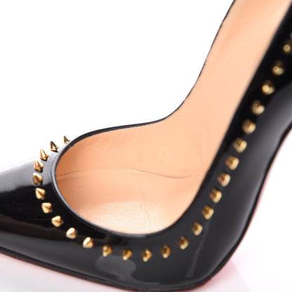 Christian Louboutin Patent Anjalina 120 Pumps 35 Black 9 of 13