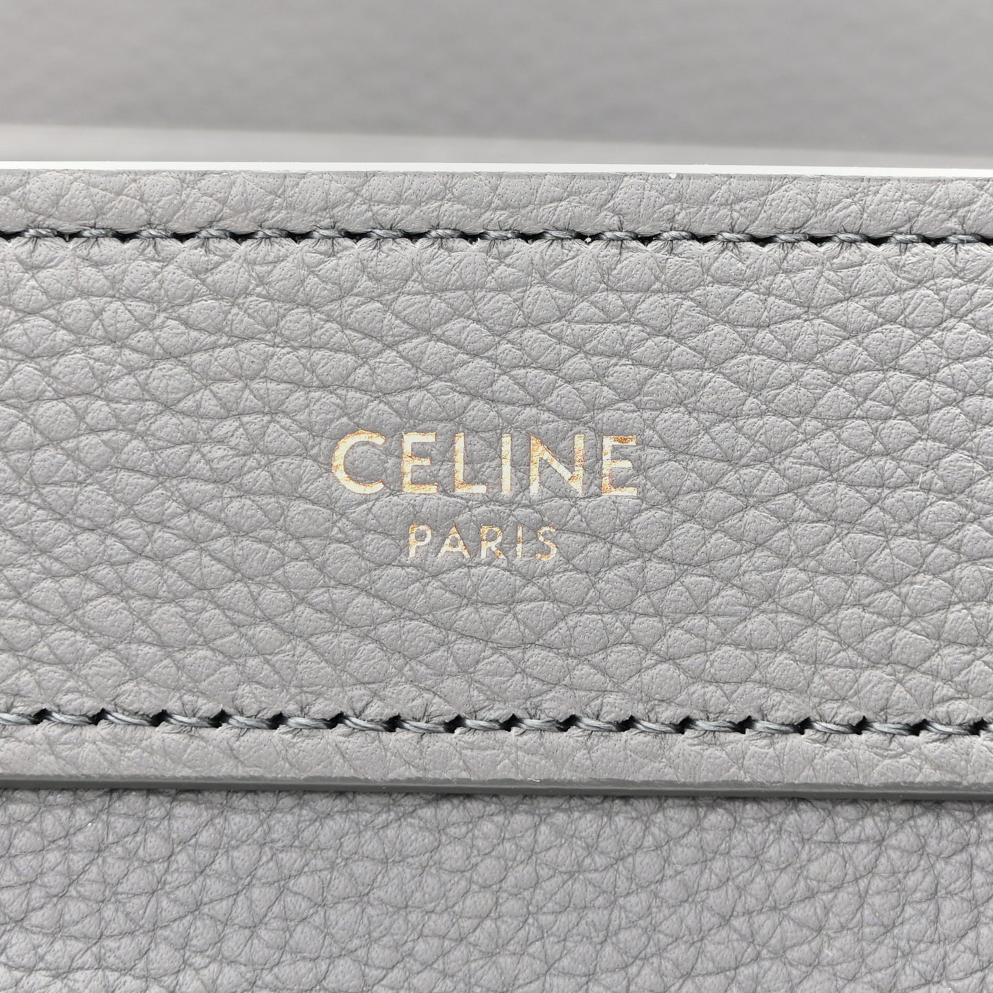 Drummed Calfskin Nano Luggage Kohl