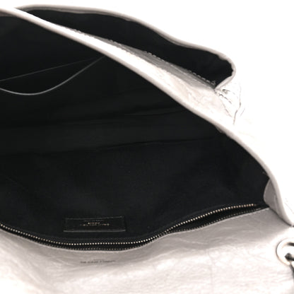 Saint Laurent Crinkled Calfskin Matelasse Monogram Large Niki Chain Satchel Fog 5 of 11