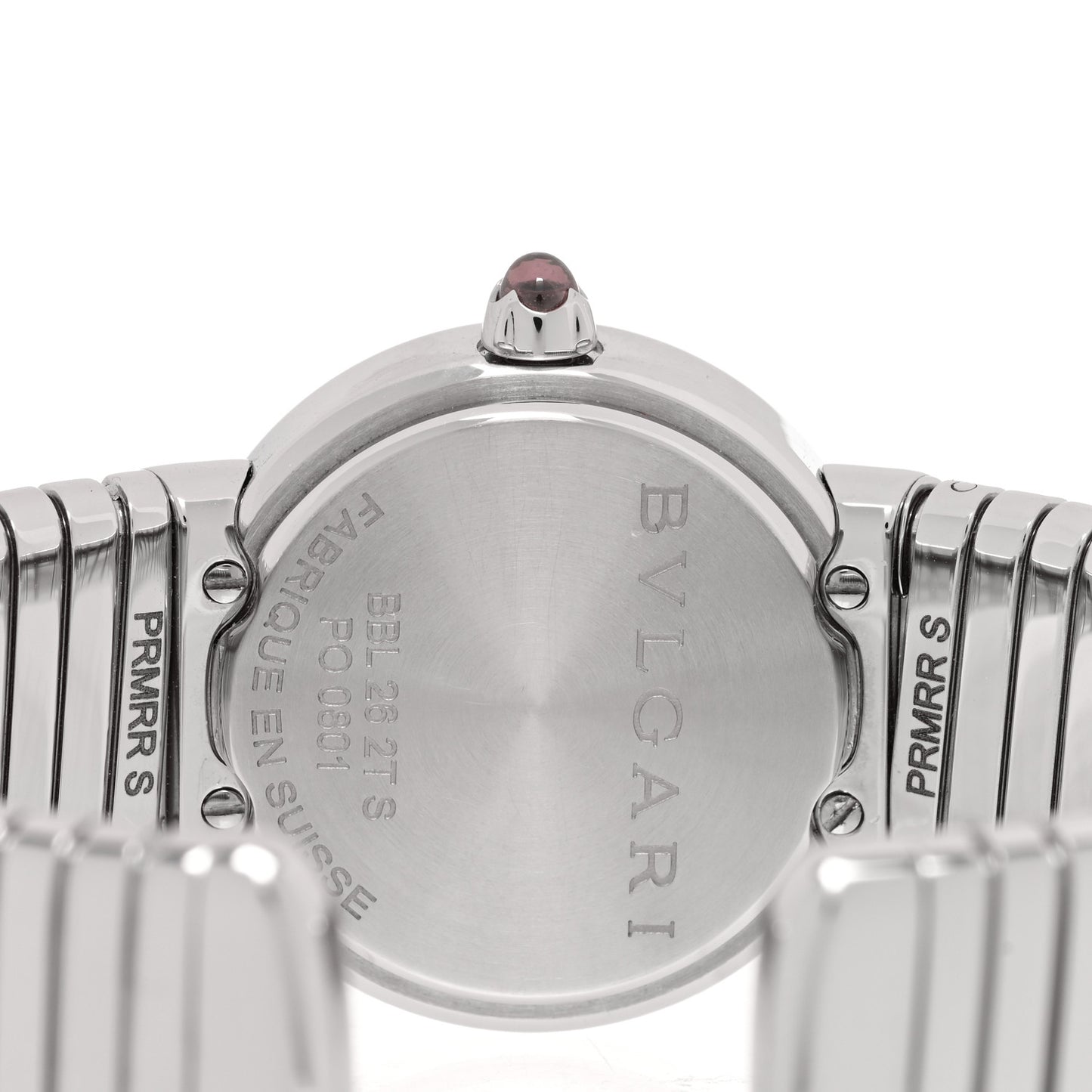 Stainless Steel Diamond 26mm Tubogas Quartz Watch Black