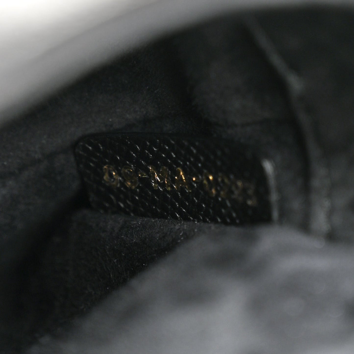 Grained Calfskin Mini Saddle Bag With Strap Black