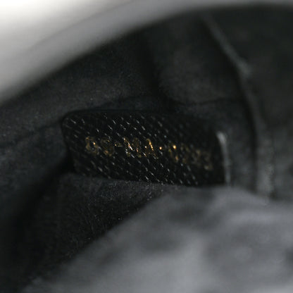 Christian Dior Grained Calfskin Mini Saddle Bag With Strap Black 7 of 10