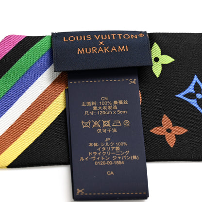 Louis Vuitton LV X TM Silk Monogram Multicolor BB Bandeau Black 3 of 3