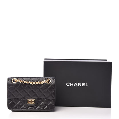 Chanel Aged Calfskin Quilted 2.55 Reissue Mini Flap Black 11 of 11
