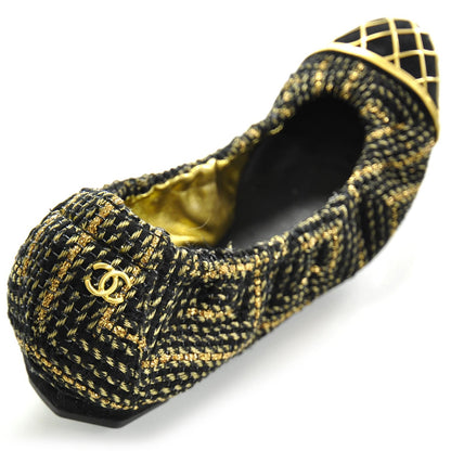 Chanel Tweed Caged Ballet Flats 37.5 8 of 8