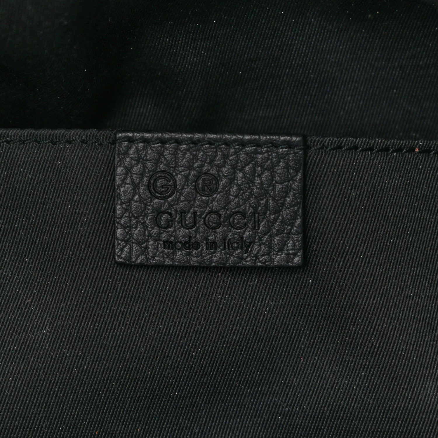 Gucci Nylon Monogram Fanny Pack Belt Bag Black 6 of 10