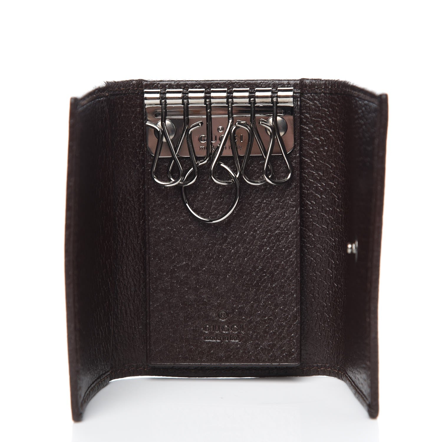 Gucci Monogram 6 Key Holder Case Dark Brown 5 of 8