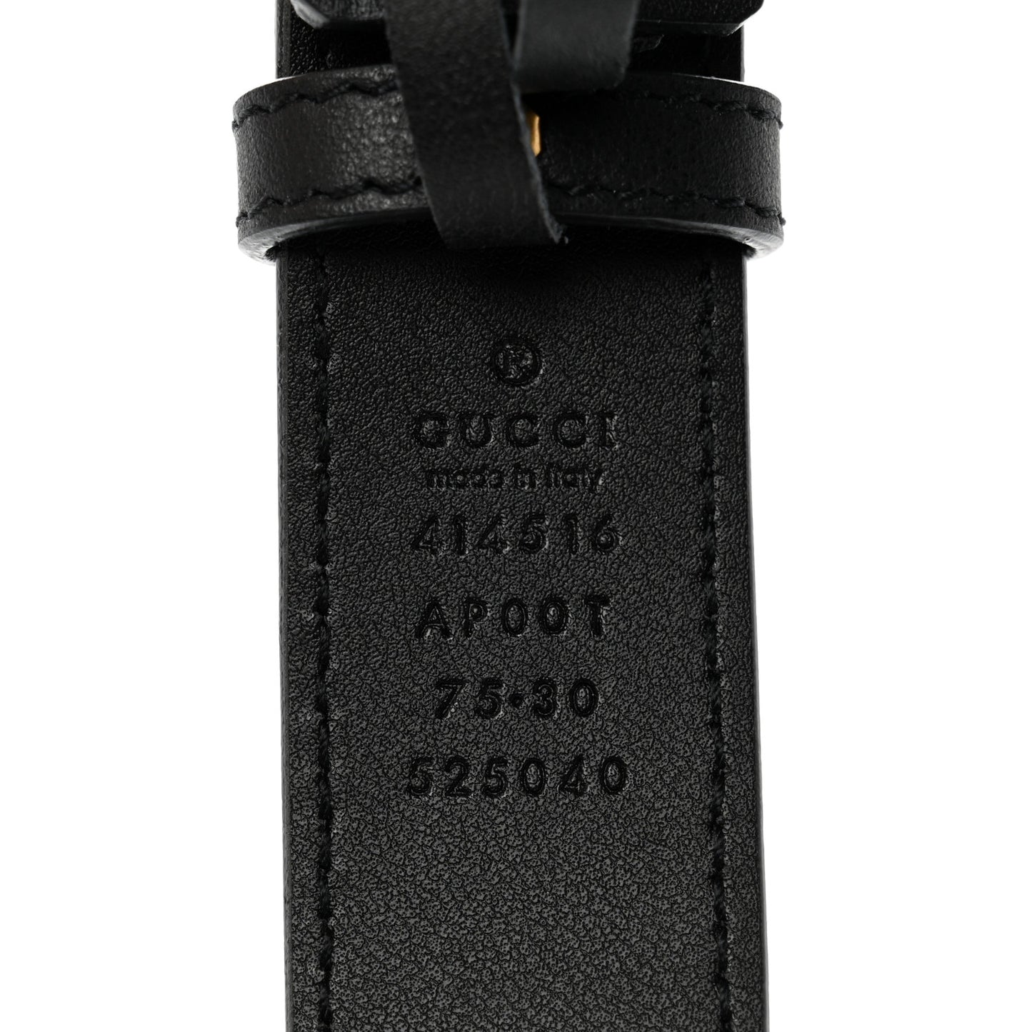 Calfskin Double G 30mm Belt 75 30 Black