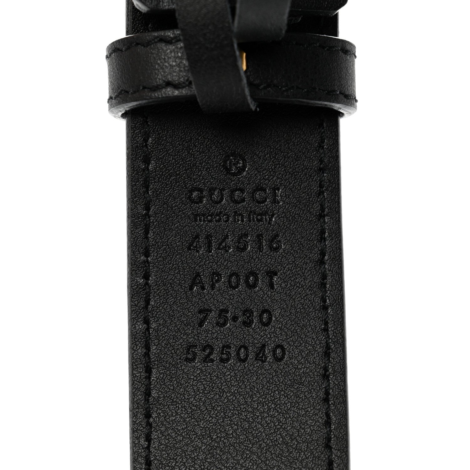 Gucci Calfskin Double G 30mm Belt 75 30 Black 3 of 6