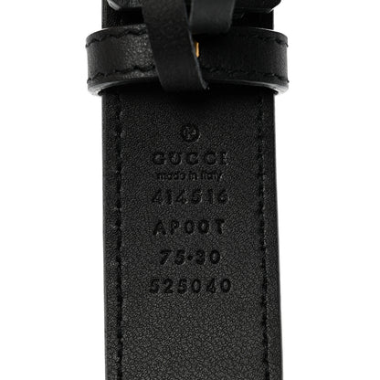 Gucci Calfskin Double G 30mm Belt 75 30 Black 3 of 6