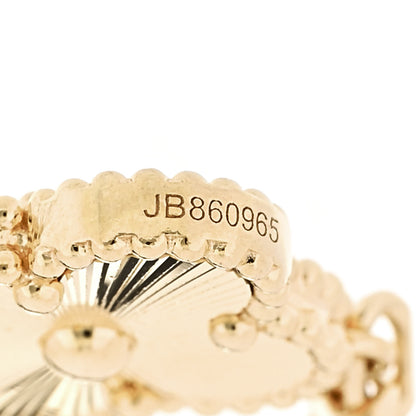 Van Cleef & Arpels 18K Yellow Gold 5 Motifs Guilloche Vintage Alhambra Bracelet 5 of 6