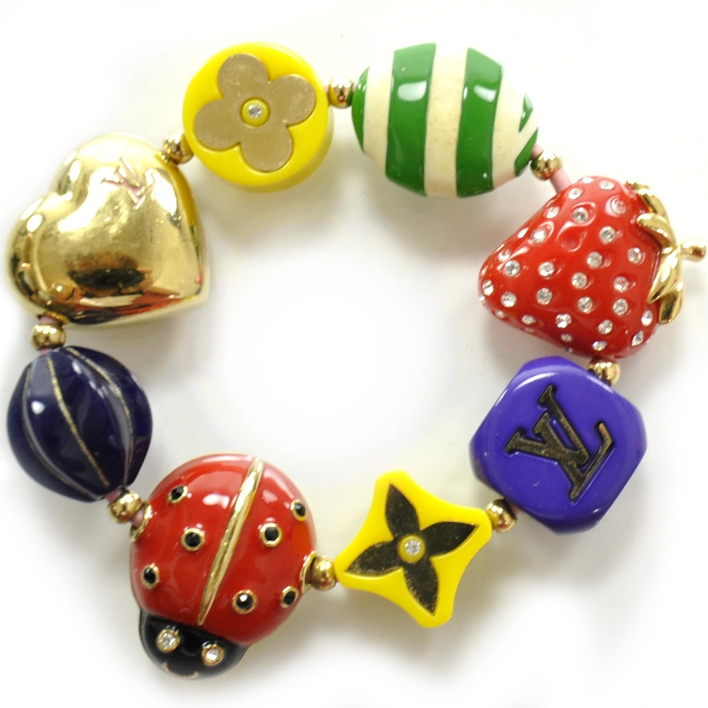 Fraise Strawberry Heart Bracelet