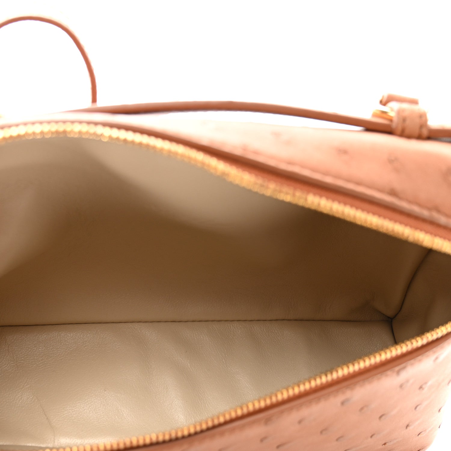 Loro Piana Ostrich L19 Extra Pocket Pouch Cognac 5 of 8