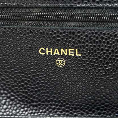 Chanel Caviar Quilted Wallet on Chain WOC Black 6 of 12