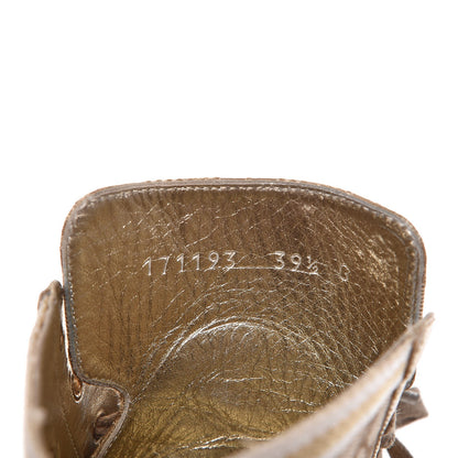 Gucci Monogram High Top Sneakers 39.5 Gold 9 of 14