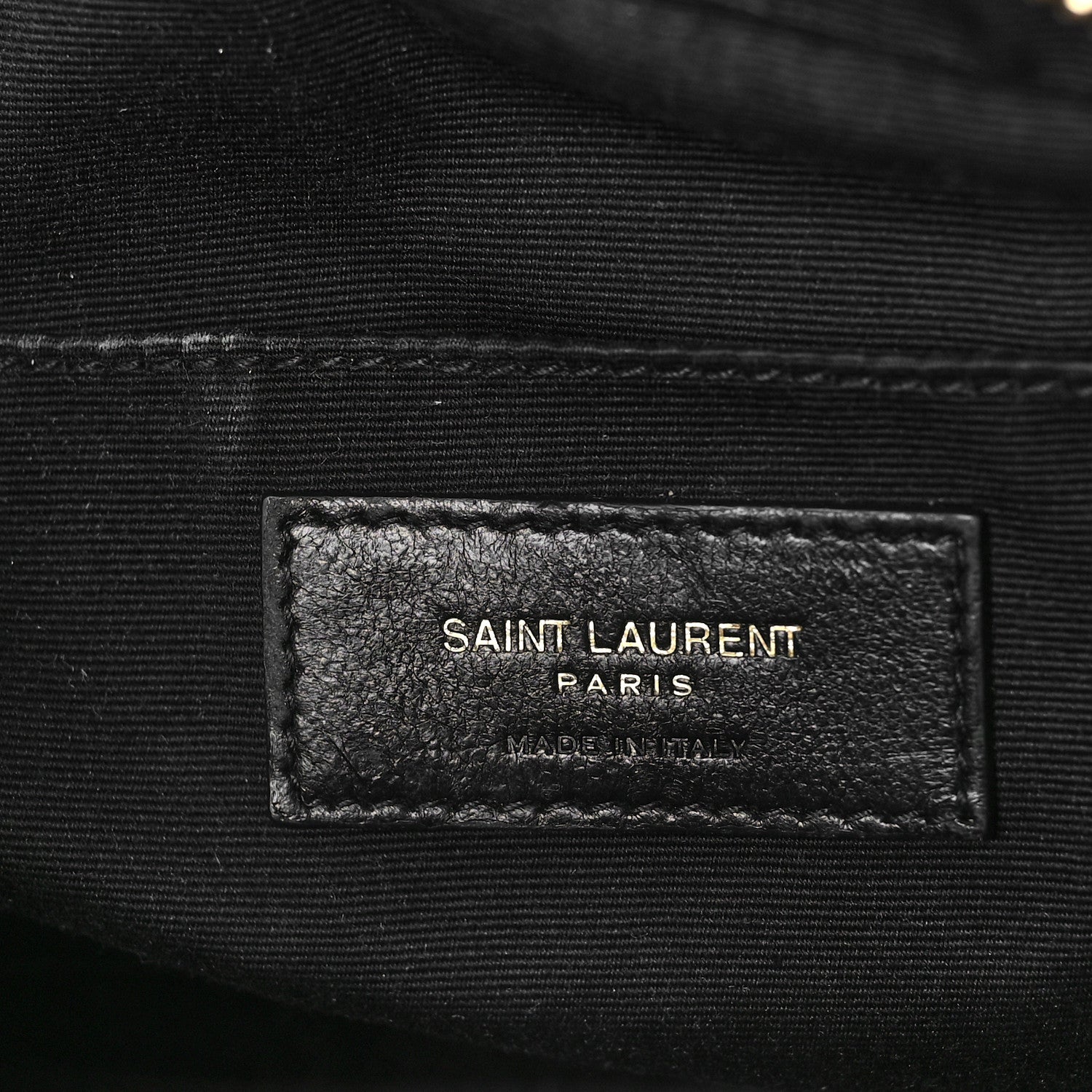 Saint Laurent Calfskin Matelasse Monogram Lou Camera Bag Dark Beige 5 of 7