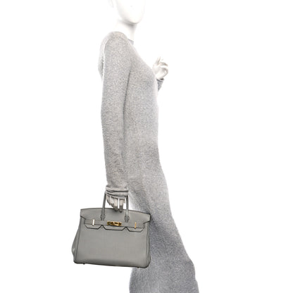 Hermes Togo BIRKIN 30 Gris Mouette 2 of 14