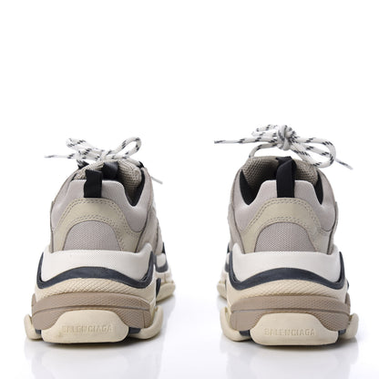 Balenciaga Fabric Mesh Womens Triple S Sneakers 38 Beige Black 6 of 7