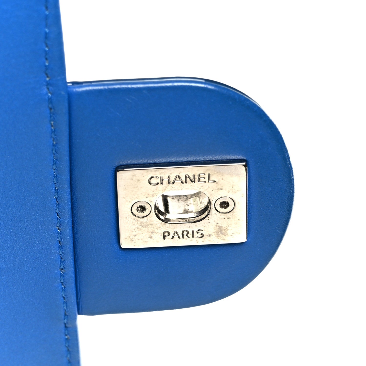 Chanel Patent Quilted Large Coco Shine Flap Blue 1796958