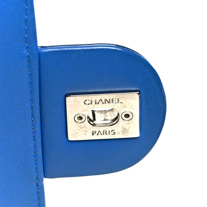 Chanel Patent Quilted Large Coco Shine Flap Blue 7 of 11